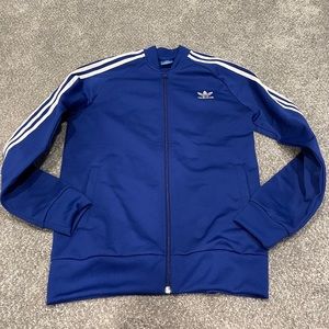 Blue Adidas 3-Stripe Jacket